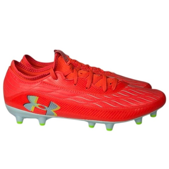 Under Armour Magnetico Elite 4 FG Soccer Cleats Mens 9.5 Red/Orange Shoes NEW main image 6